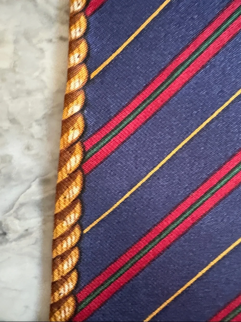 Vintage Polo Ralph Lauren Heraldic Silk Scarf - Teal, Navy, Gold, Burgundy